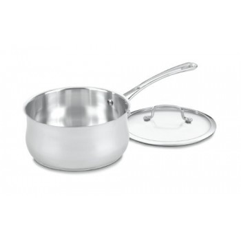 Stainless 3 Quart Saucepan With Glass Cover