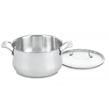Stainless 6 Quart Saucepot with Glass Cover