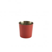 Stainless Steel Serving Cup 8.5 x 8.5cm Red