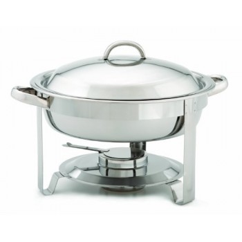 Stainless Steel Top Shelf Round Chafer 15-14 by 12-12 by 11-34-Inch