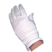 White Cotton Gloves (10 Pairs)